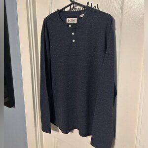 Men's Penguin Thermal Henley Shirt Size L